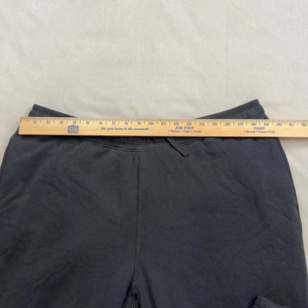 Eddie Bauer Mens XL‎ Black Sherpa Fleece Lined Sweatpants Joggers Warm Winter